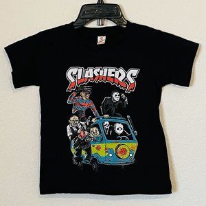 New "Slashers Mystery Machine" Youth Horror Silkscreen T-Shirt – XS–XL